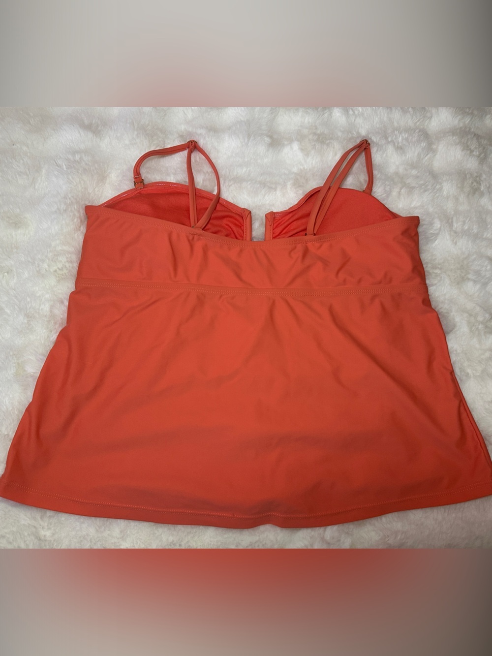 Time and Tru Orange Tankini Top - Picture 2 of 2